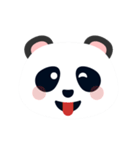 Cute Panda Faces（個別スタンプ：21）