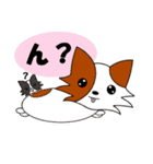 パピヨン犬 ゆるパール♪ 第2弾（個別スタンプ：4）