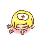 Different moods of a nurse（個別スタンプ：3）