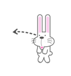 BUNNY The Little Cute White Rabbit（個別スタンプ：4）