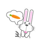 BUNNY The Little Cute White Rabbit（個別スタンプ：7）