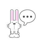 BUNNY The Little Cute White Rabbit（個別スタンプ：24）