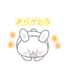 おちゃめなピンクほっぺの白うさぎちゃん（個別スタンプ：10）