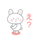 おちゃめなピンクほっぺの白うさぎちゃん（個別スタンプ：13）