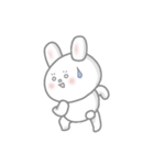 おちゃめなピンクほっぺの白うさぎちゃん（個別スタンプ：15）