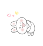 おちゃめなピンクほっぺの白うさぎちゃん（個別スタンプ：20）