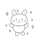 おちゃめなピンクほっぺの白うさぎちゃん（個別スタンプ：21）