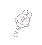 おちゃめなピンクほっぺの白うさぎちゃん（個別スタンプ：23）
