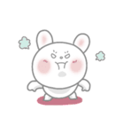 おちゃめなピンクほっぺの白うさぎちゃん（個別スタンプ：27）