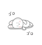 おちゃめなピンクほっぺの白うさぎちゃん（個別スタンプ：28）