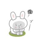 おちゃめなピンクほっぺの白うさぎちゃん（個別スタンプ：29）