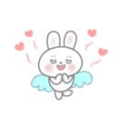 おちゃめなピンクほっぺの白うさぎちゃん（個別スタンプ：33）