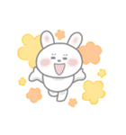 おちゃめなピンクほっぺの白うさぎちゃん（個別スタンプ：39）