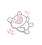 おちゃめなピンクほっぺの白うさぎちゃん（個別スタンプ：40）