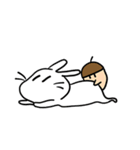 うさぎとどんぐり（個別スタンプ：1）
