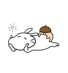 うさぎとどんぐり（個別スタンプ：2）