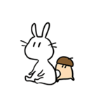 うさぎとどんぐり（個別スタンプ：3）