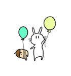 うさぎとどんぐり（個別スタンプ：7）