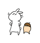 うさぎとどんぐり（個別スタンプ：14）
