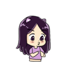 Cute Purple Zwi（個別スタンプ：1）