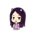 Cute Purple Zwi（個別スタンプ：2）