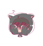 Black cat hood（個別スタンプ：2）