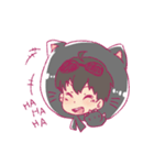 Black cat hood（個別スタンプ：5）