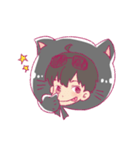 Black cat hood（個別スタンプ：6）