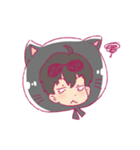 Black cat hood（個別スタンプ：7）
