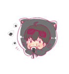 Black cat hood（個別スタンプ：8）