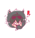 Black cat hood（個別スタンプ：9）