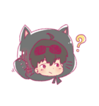 Black cat hood（個別スタンプ：10）