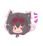 Black cat hood（個別スタンプ：11）