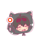 Black cat hood（個別スタンプ：13）