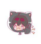 Black cat hood（個別スタンプ：16）