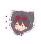 Black cat hood（個別スタンプ：20）