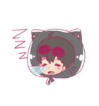 Black cat hood（個別スタンプ：23）