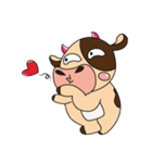 Love of an Funny Dairy Cow（個別スタンプ：4）