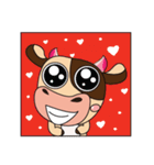 Love of an Funny Dairy Cow（個別スタンプ：5）