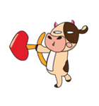 Love of an Funny Dairy Cow（個別スタンプ：10）