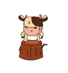 Love of an Funny Dairy Cow（個別スタンプ：12）