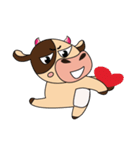 Love of an Funny Dairy Cow（個別スタンプ：17）