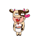 Love of an Funny Dairy Cow（個別スタンプ：22）