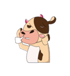 Love of an Funny Dairy Cow（個別スタンプ：23）