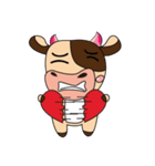 Love of an Funny Dairy Cow（個別スタンプ：28）