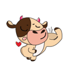 Love of an Funny Dairy Cow（個別スタンプ：34）