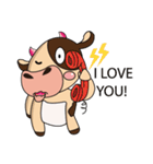 Love of an Funny Dairy Cow（個別スタンプ：39）