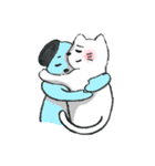 手描きしろねこ～日常のあいさつ～（個別スタンプ：19）