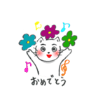 手描きしろねこ～日常のあいさつ～（個別スタンプ：31）