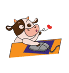 Busy Day of a Lovely Dairy Cow（個別スタンプ：40）